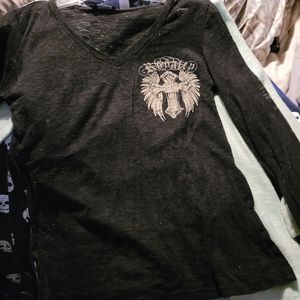 Cotty on long sleeve shirt